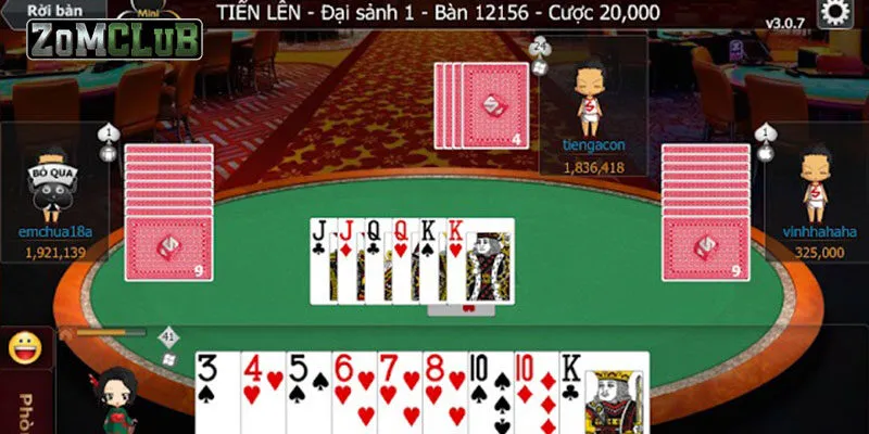 Luật chơi tiến lên online